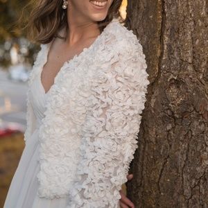 BHLDN Floral Bomber Jacket for Wedding